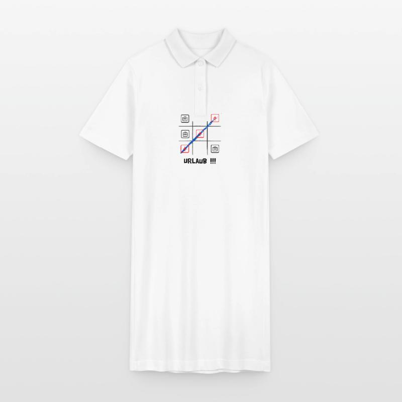 Tik tak to oder Käsekästchen, Urlaub oder Arbeit Stanley/Stella Frauen Bio-Polokleid PAIGER