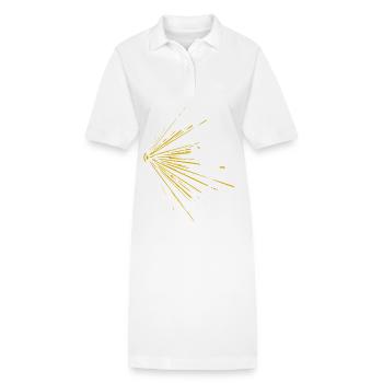 Sonnenstrahlen Explosion - Stanley/Stella Frauen Bio-Polokleid PAIGER - Weiß - Vorne