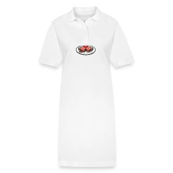 Steak Fleisch Giillen Paar Liebe Herz - Stanley/Stella Frauen Bio-Polokleid PAIGER - Weiß - Vorne