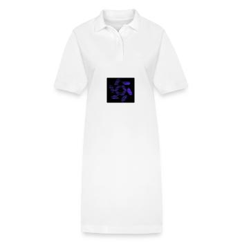 DESIGN. ART. PAPA. MAMAN. MODERNE. AFRIQUE. GEEK. - Robe polo bio PAIGER Stanley/Stella Femme - blanc - Devant