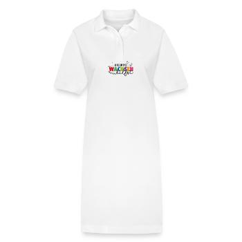 Danke fürs Wachsen - Stanley/Stella Frauen Bio-Polokleid PAIGER - Weiß - Vorne
