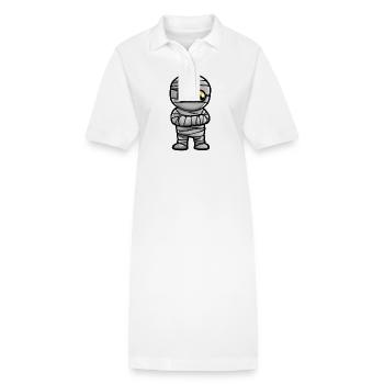 Mumie Halloween Cartoon - Stanley/Stella Frauen Bio-Polokleid PAIGER - Weiß - Vorne