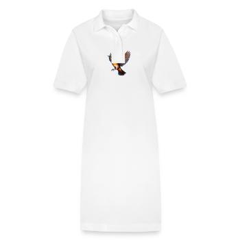 Pretty Kingfisher - Stanley/Stella PAIGER Organic Women’s Polo Dress - white - Front