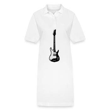 Gitarre - Stanley/Stella Frauen Bio-Polokleid PAIGER - Weiß - Vorne