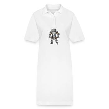 Gladiateur spartiate - Robe polo bio PAIGER Stanley/Stella Femme - blanc - Devant