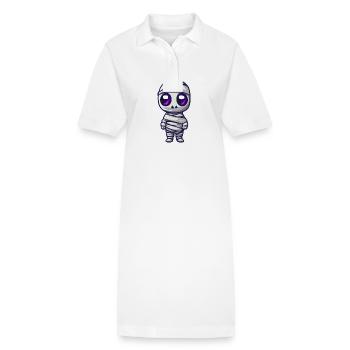 Mumie Halloween Comic Baby - Stanley/Stella Frauen Bio-Polokleid PAIGER - Weiß - Vorne