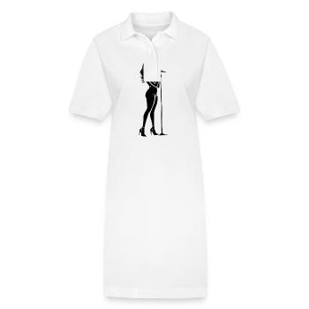 Chanteuse Superstar - Idol Design - Robe polo bio PAIGER Stanley/Stella Femme - blanc - Devant