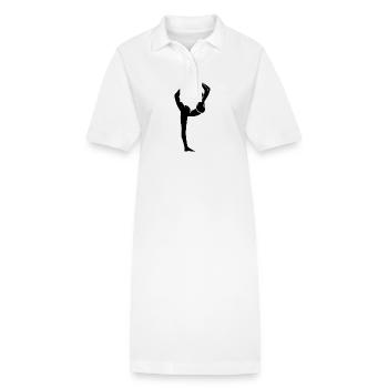 Yoga Art Perfect Balance as a Way of Life - Stanley/Stella PAIGER Organic Women’s Polo Dress - white - Front