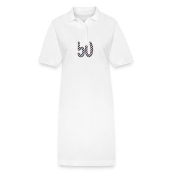 50. 50 ANS. 50e ANNIVERSAIRE. ANNIVERSAIRE 50 ANS. - Robe polo bio PAIGER Stanley/Stella Femme - blanc - Devant