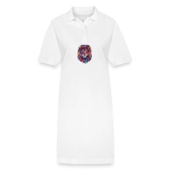Löwe Bunt - Stanley/Stella Frauen Bio-Polokleid PAIGER - Weiß - Vorne