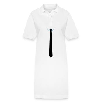 Stropdas - cravate - Robe polo bio PAIGER Stanley/Stella Femme - blanc - Devant