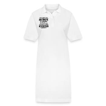 Air Traffic Controller - Stanley/Stella PAIGER Organic Women’s Polo Dress - white - Front