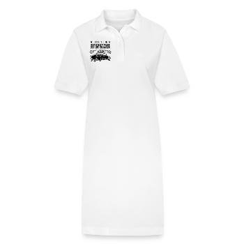 I Rescued an Affenpinscher - Stanley/Stella PAIGER Organic Women’s Polo Dress - white - Front