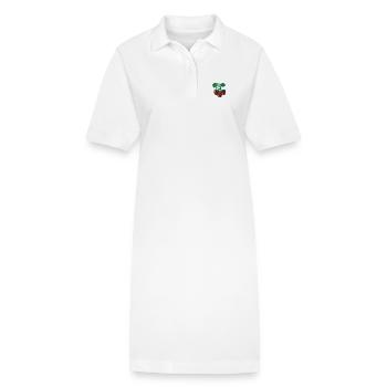 Fraise - Robe polo bio PAIGER Stanley/Stella Femme - blanc - Devant