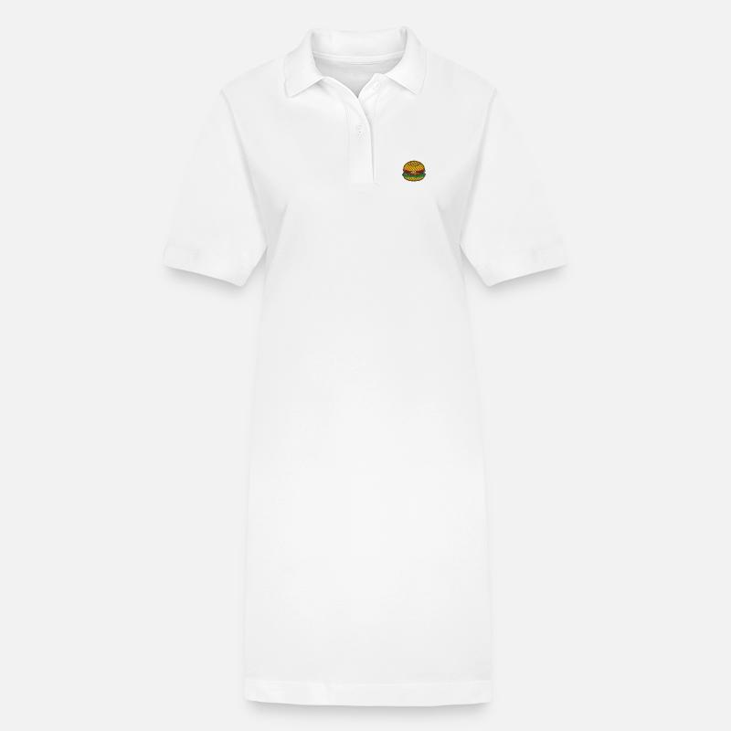 Burger 1 - Robe polo bio PAIGER Stanley/Stella Femme - blanc