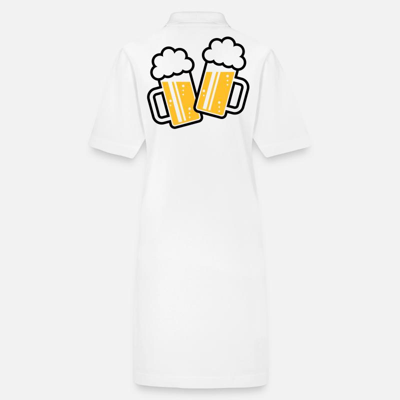2 Bierkrüge Stoßen An, Prosit! (Bier Maßkrüge 2C) Stanley/Stella Frauen Bio-Polokleid PAIGER