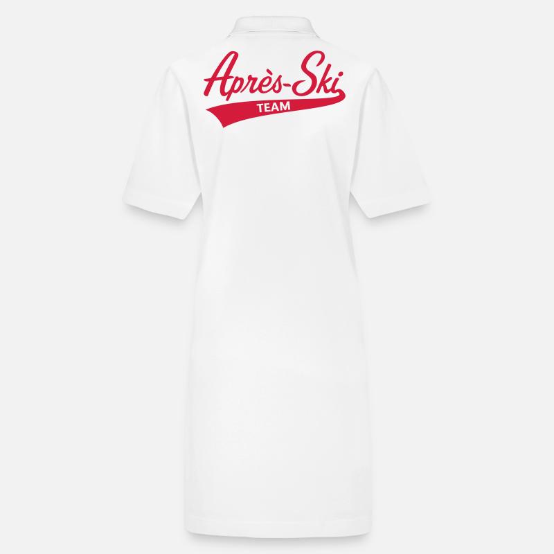 Après-Ski – Team (Schriftzug / Apres Ski / Red) Stanley/Stella Frauen Bio-Polokleid PAIGER