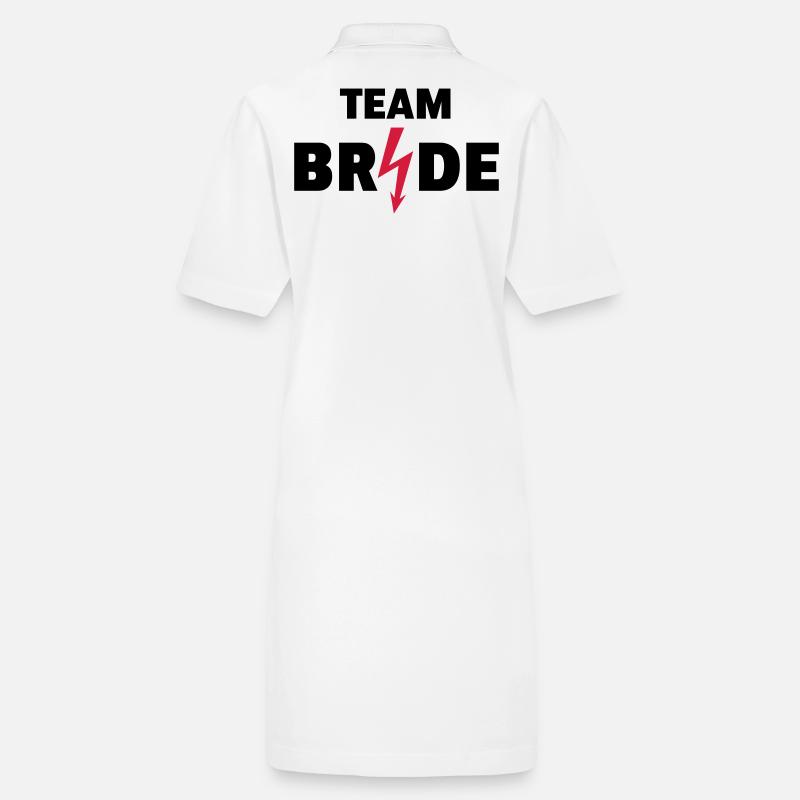 Team Bride Flash (Braut JGA Polterabend / 2C POS) Stanley/Stella Frauen Bio-Polokleid PAIGER