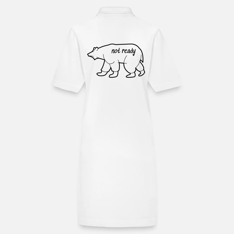 Polar Bear Drawing Stanley/Stella PAIGER Organic Women’s Polo Dress