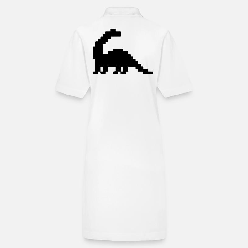 Dinosaure Brontosaure Pixel Robe polo bio PAIGER Stanley/Stella Femme