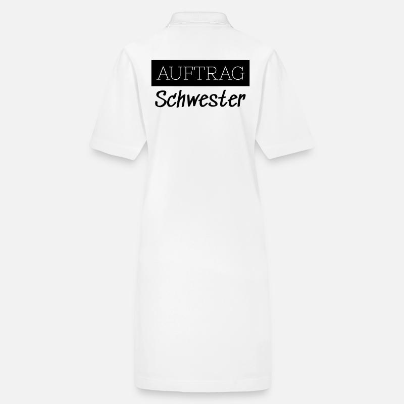 Commander Sister Family Funny Gift Robe polo bio PAIGER Stanley/Stella Femme