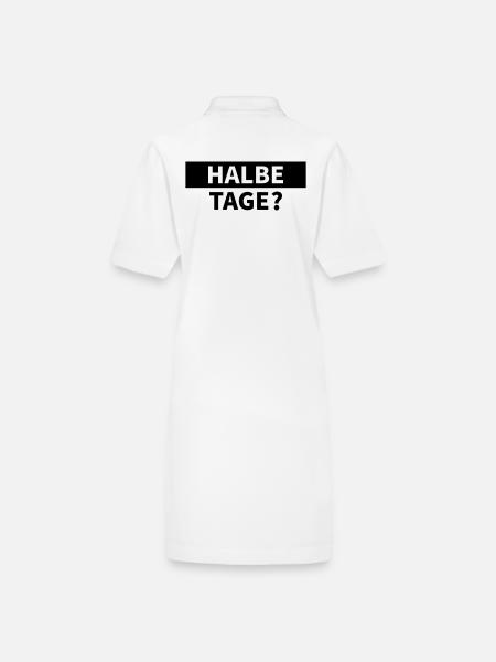 Half days? - Stanley/Stella PAIGER Organic Women’s Polo Dress - white - Back
