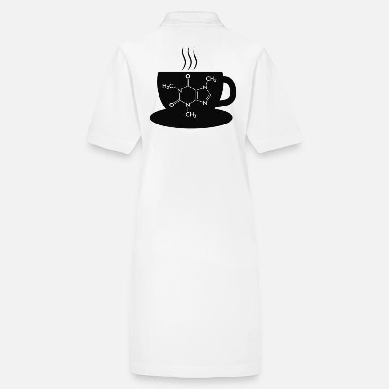 Chemistry Caffeine Molecule Stanley/Stella PAIGER Organic Women’s Polo Dress