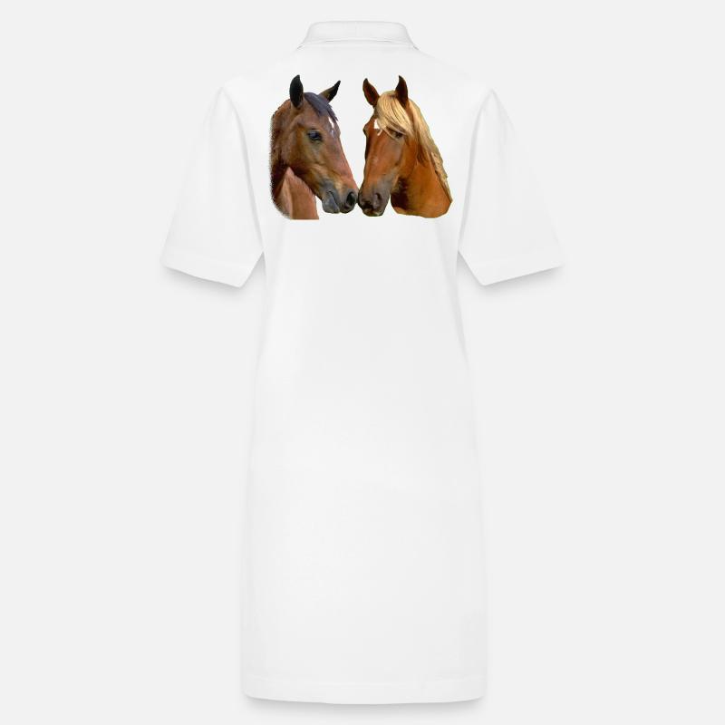 Twin Horses Embrace Stanley/Stella PAIGER Organic Women’s Polo Dress