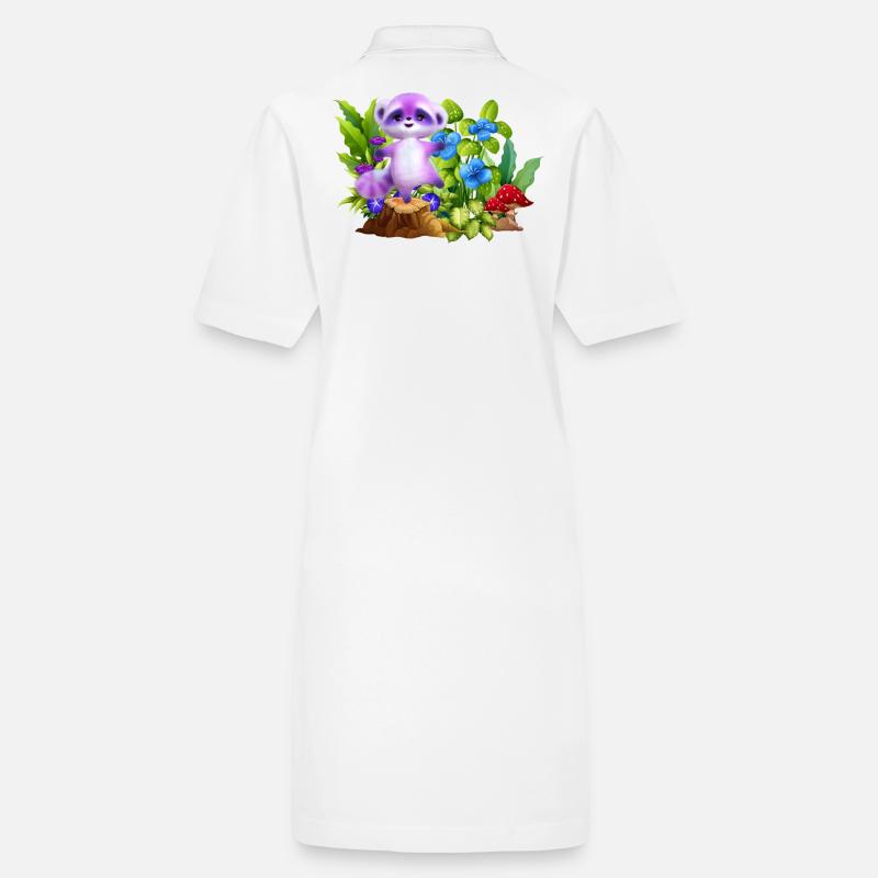 Koala pastel dans le jardin enchanté Robe polo bio PAIGER Stanley/Stella Femme
