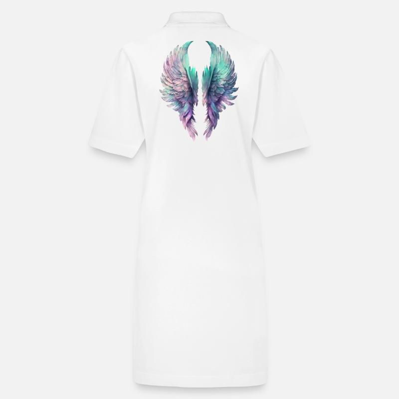 Ailes Pastel Irisées Robe polo bio PAIGER Stanley/Stella Femme