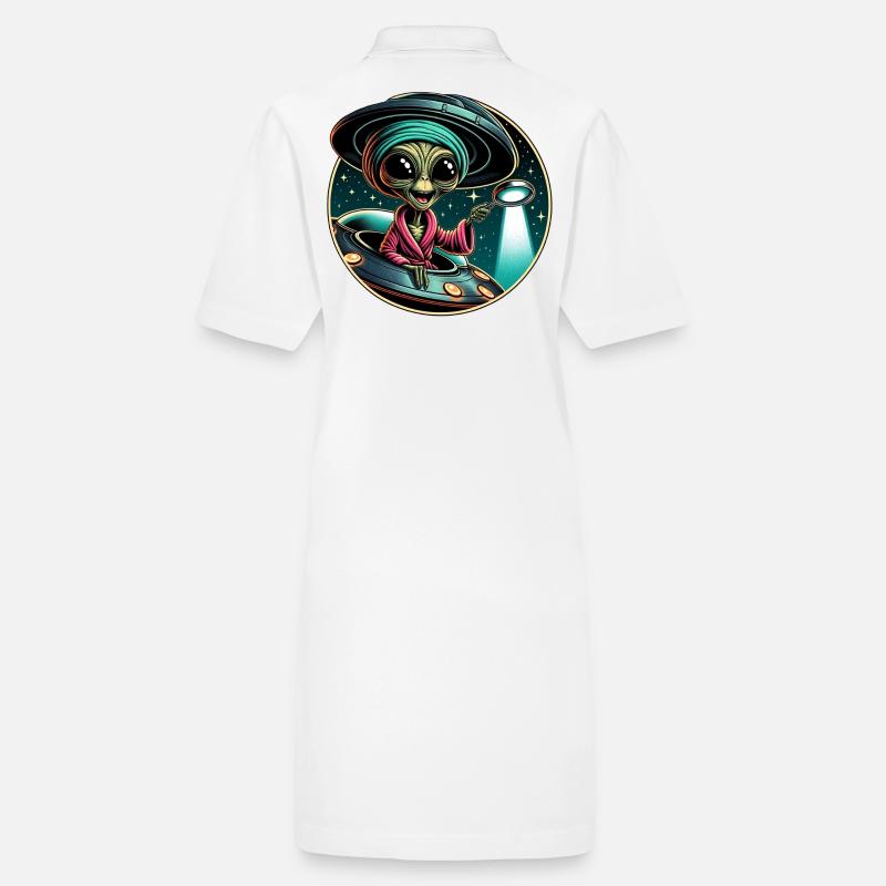 Détective extraterrestre à la lumière d’un OVNI Robe polo bio PAIGER Stanley/Stella Femme