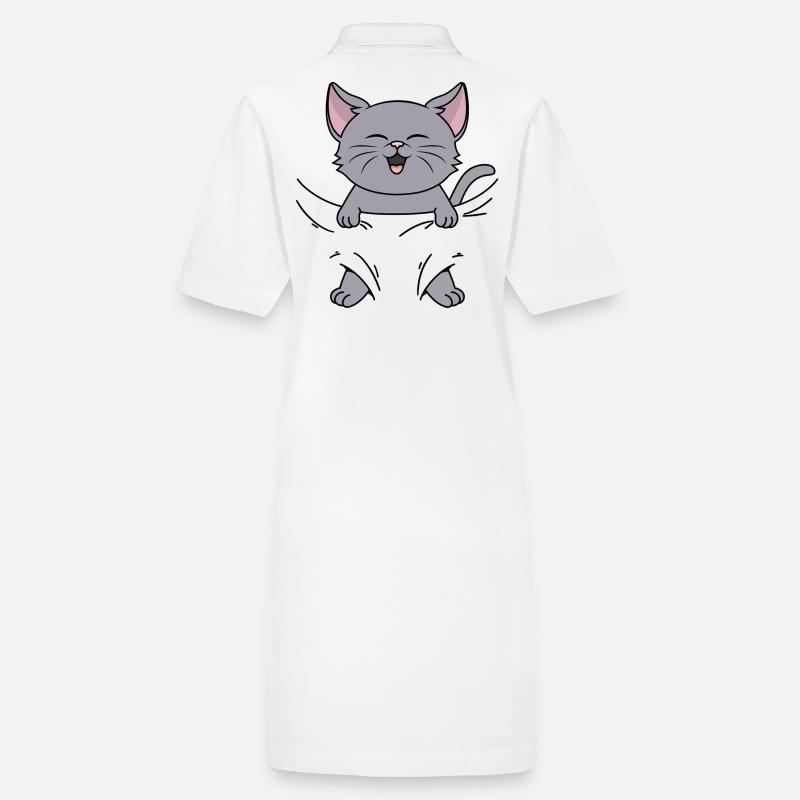 Chats, bébé chat, chaton, bébé chaton, bébé chat Robe polo bio PAIGER Stanley/Stella Femme