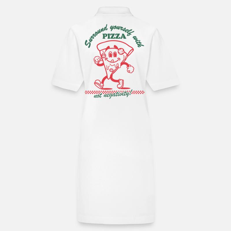 Pizza & Positivity – No Place for Negativity Stanley/Stella PAIGER Organic Women’s Polo Dress