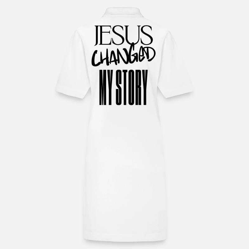 Jesus hat meine Geschichte verändert Stanley/Stella Frauen Bio-Polokleid PAIGER