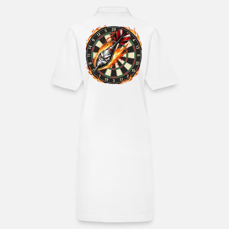 Flèche enflammée rencontre la cible de fléchettes Robe polo bio PAIGER Stanley/Stella Femme