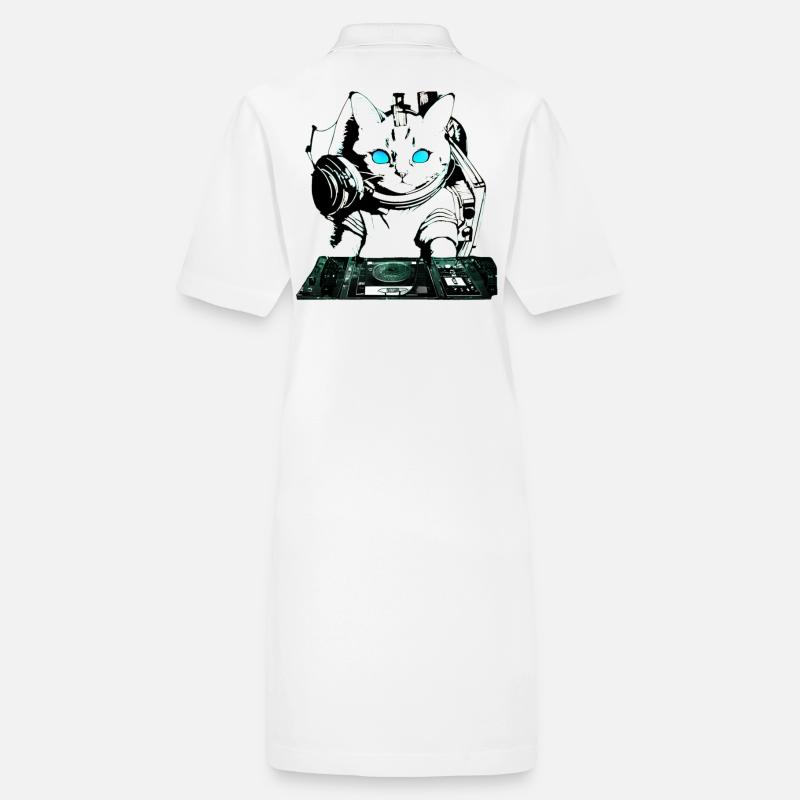 DJ cat avec table de mixage Robe polo bio PAIGER Stanley/Stella Femme