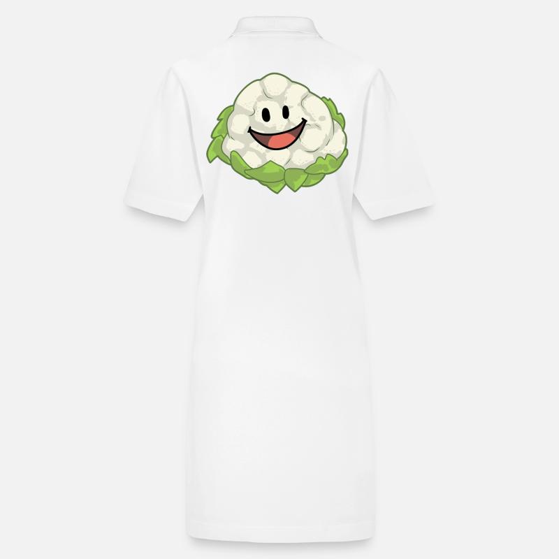 Cauliflower Cabbage Vegetables Vegan Healthy Stanley/Stella PAIGER Organic Women’s Polo Dress