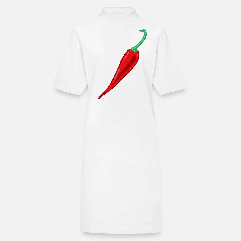 Chili Pepperoni Chilli Pod Hot Pepper Stanley/Stella PAIGER Organic Women’s Polo Dress