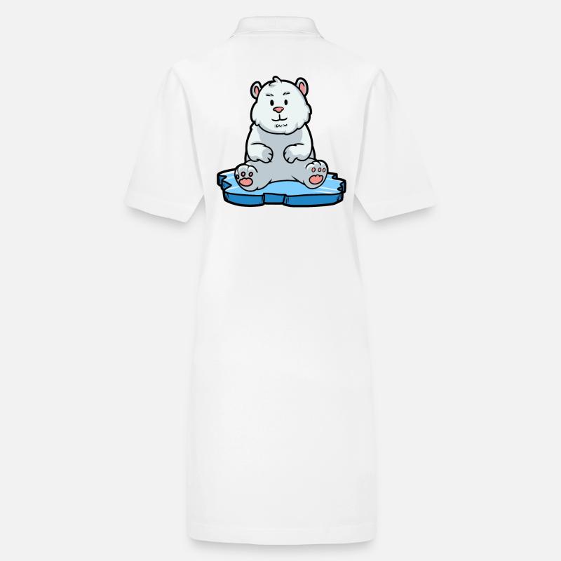 Polar, North Pole, Polar Bear, Arctic, Climate, Co2, Nature, Animal Stanley/Stella PAIGER Organic Women’s Polo Dress