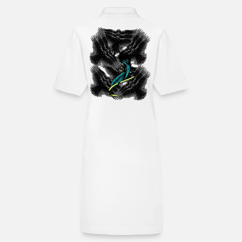 Feathers Wings Death Crows Beyond Grief Stanley/Stella PAIGER Organic Women’s Polo Dress