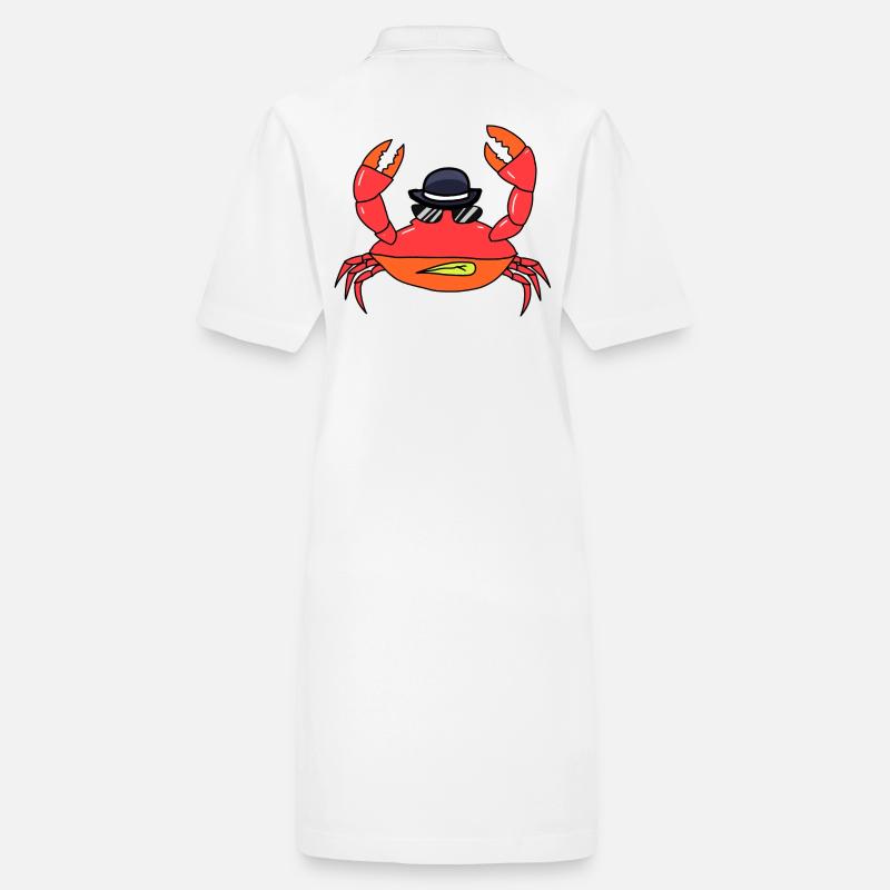 Crustaceans Sunglasses Hat Crab Sea Creatures Stanley/Stella PAIGER Organic Women’s Polo Dress