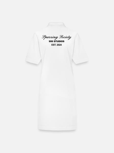 Sparring society Imprimé blanc - Robe polo bio PAIGER Stanley/Stella Femme - blanc - Dos