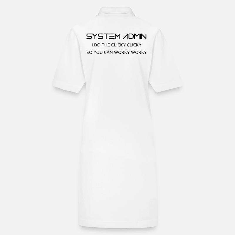 Systemadministratoren machen clicky clicky in schwarz Stanley/Stella Frauen Bio-Polokleid PAIGER