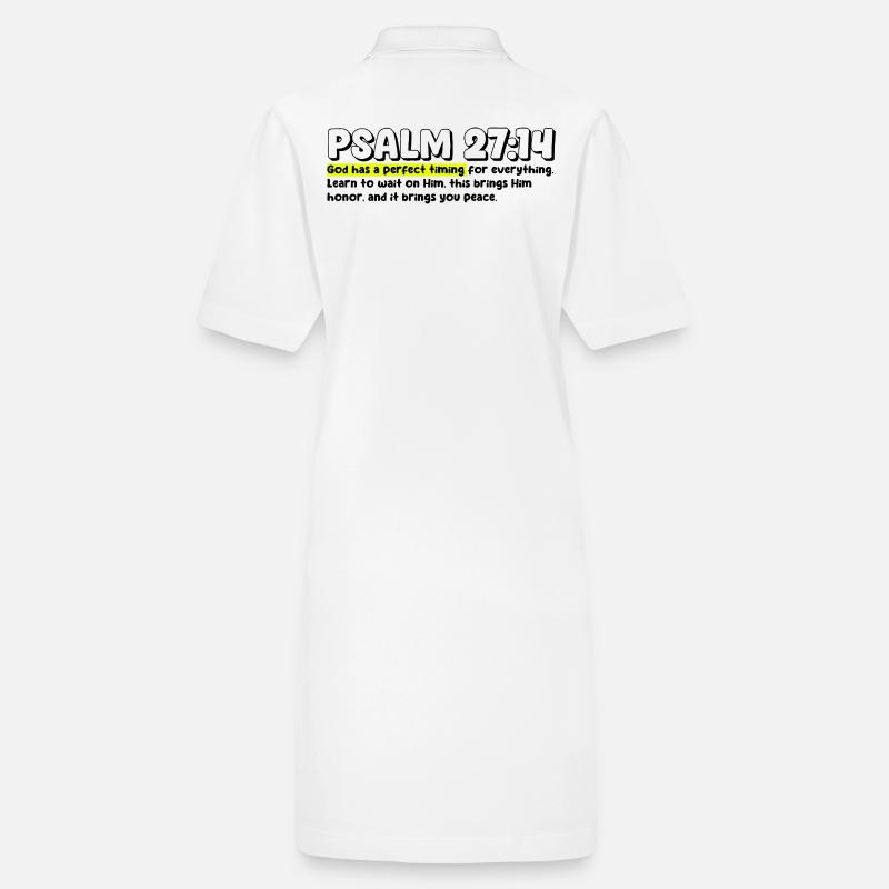 Psalm 27:14 | Bibelzitat Stanley/Stella Frauen Bio-Polokleid PAIGER