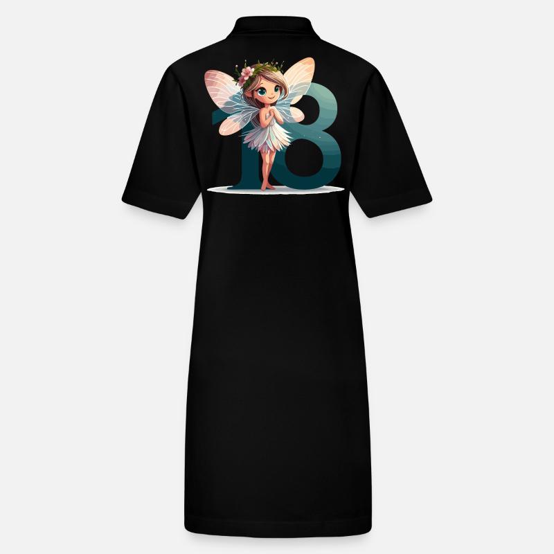 18 ans fée elfe mignon cadeau d’anniversaire Robe polo bio PAIGER Stanley/Stella Femme