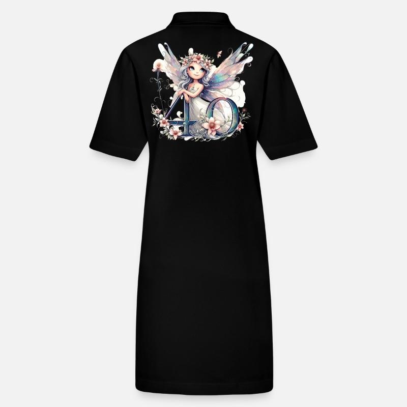 40 ans fée elfe mignon cadeau d’anniversaire Robe polo bio PAIGER Stanley/Stella Femme