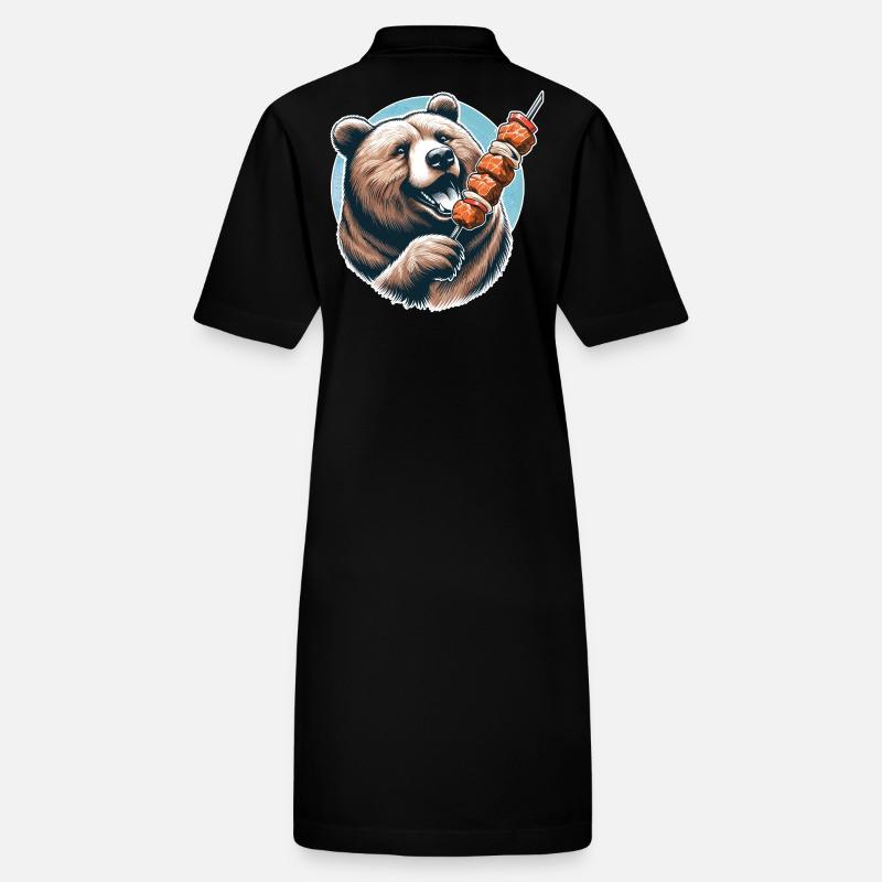 Schaschlik Fleischspieß Bär Geschenk Stanley/Stella Frauen Bio-Polokleid PAIGER