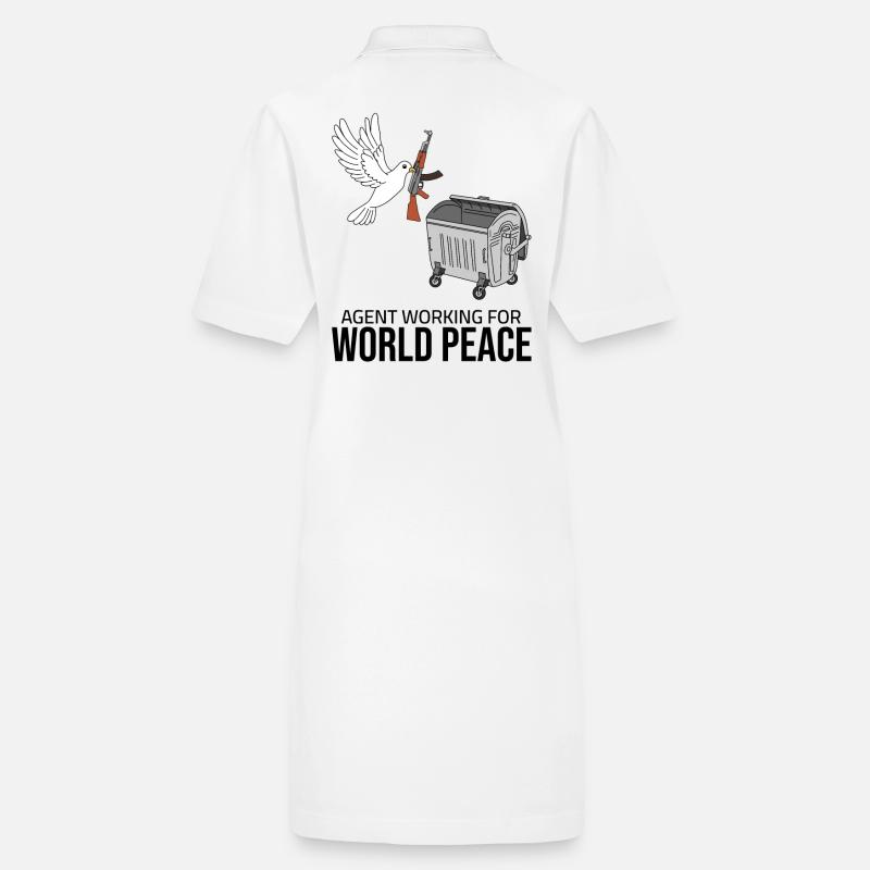 agent working for world peace Stanley/Stella Frauen Bio-Polokleid PAIGER