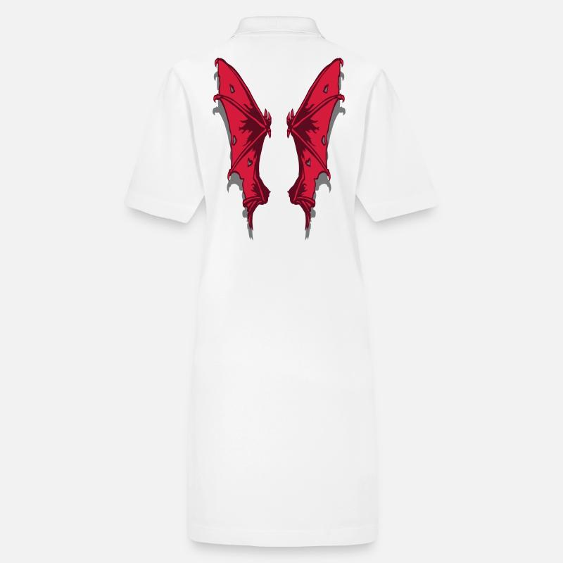 Demon wings Stanley/Stella PAIGER Organic Women’s Polo Dress
