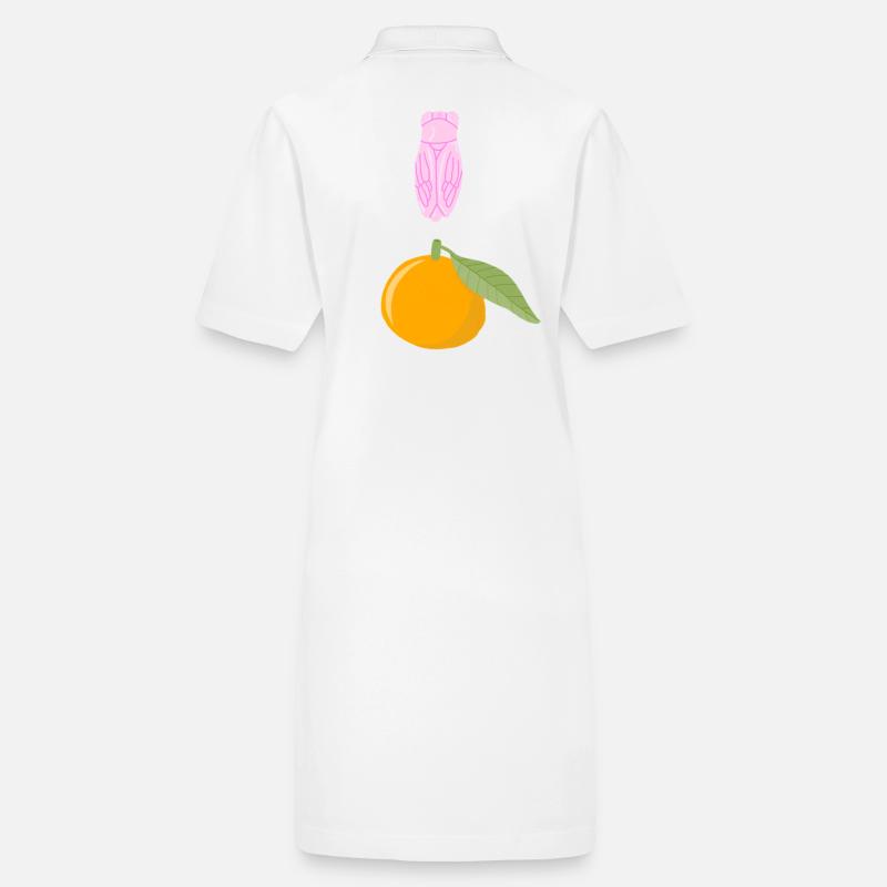 Pink cicada and Clementine Stanley/Stella PAIGER Organic Women’s Polo Dress